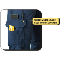 011EXD - PANTALON TRAVAIL CARGO EXTENSIBLE DOUBLÉ