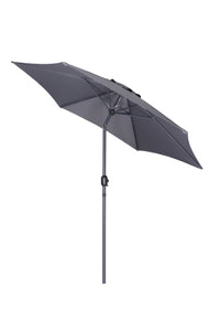 Moss  parasol noir 9', poteau en aluminium, housse incluse