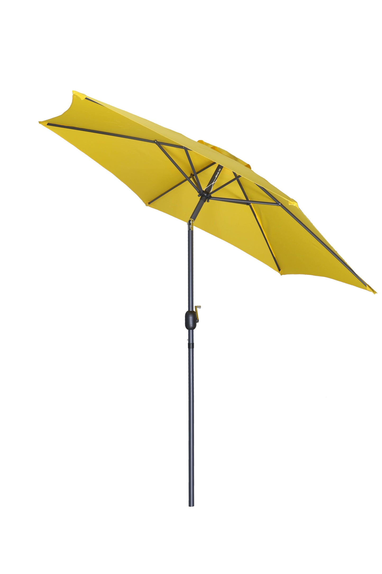 Moss  parasol noir 9', poteau en aluminium, housse incluse