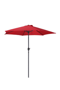 Moss  parasol noir 9', poteau en aluminium, housse incluse